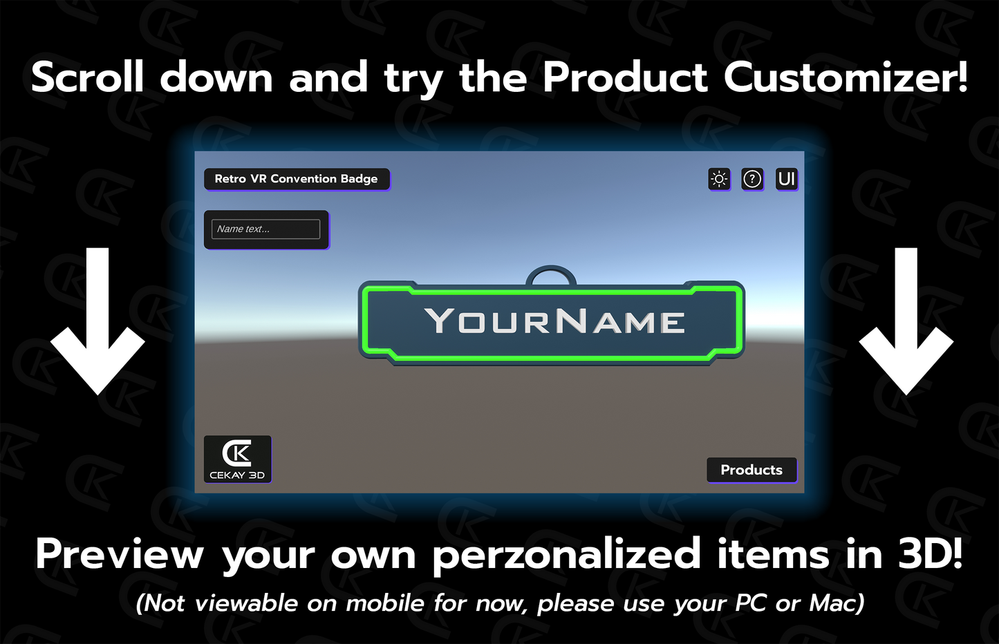 Retro VR Convention Badge