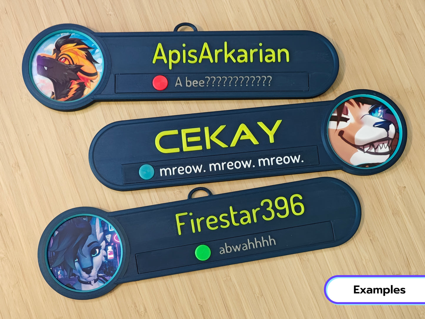 VR Convention Nameplate