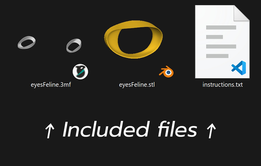 Eye Blanks (Feline) - STL Download