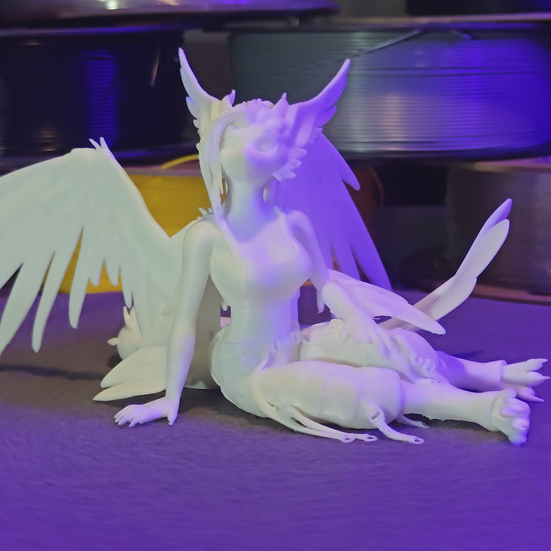 Custom 3D printed VRChat avatar statue commission by Cekay