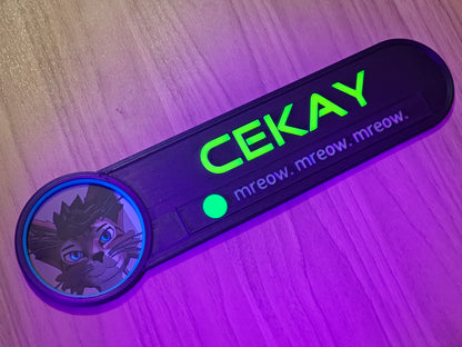 VR Convention Nameplate