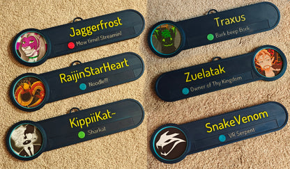 VR Convention Nameplate