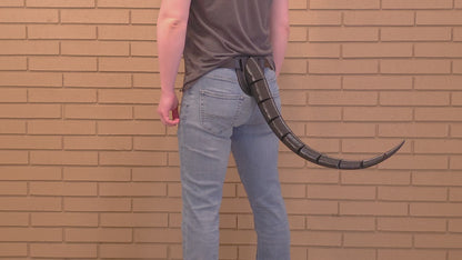 Demonstration of the quick-release belt loop on a Reptilian FlexiTail