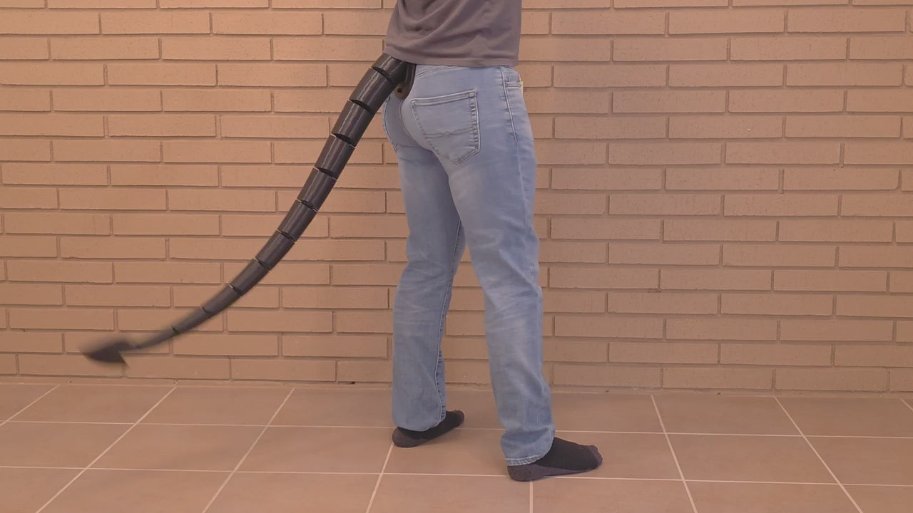Demonstration of a wagging Tiefling FlexiTail
