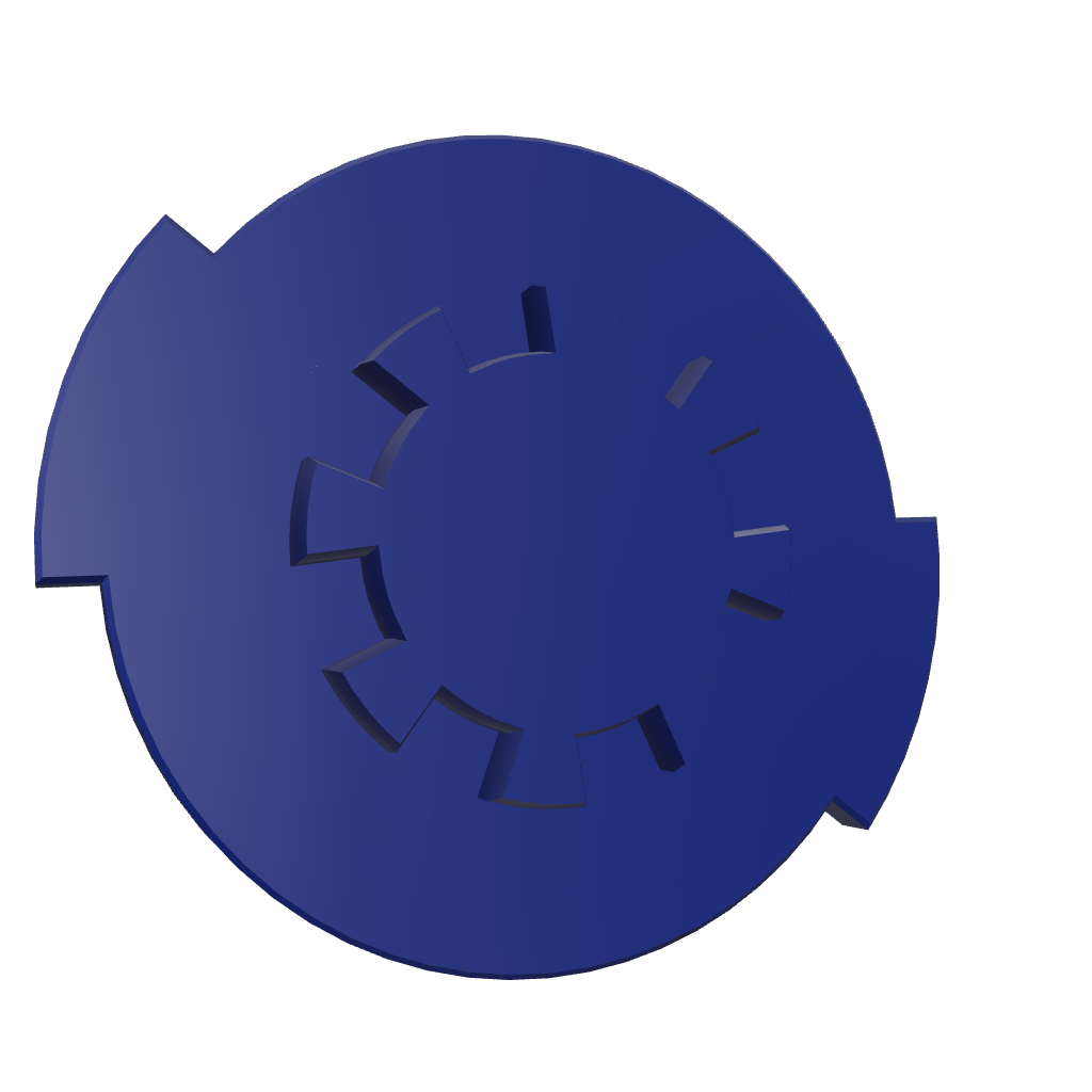 3D model of VR Badge profile picture backing