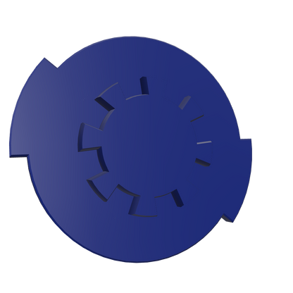 3D model of VR Badge profile picture backing
