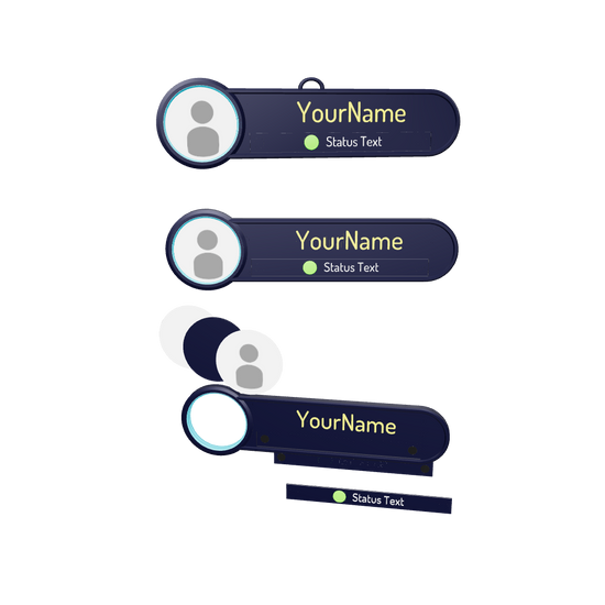 3D preview of VR Nameplates