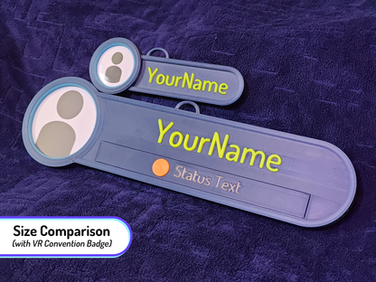 VR Convention Nameplate